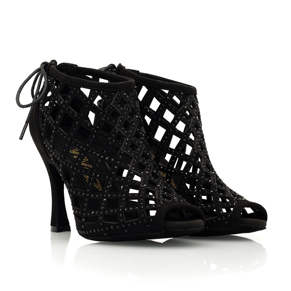 Elodie | Diamonte Dance Booties | 3.5 Inch - Vivaz Dance